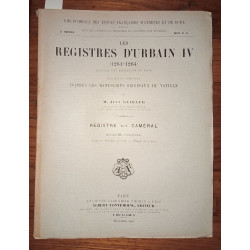 Les registres d'Urbain IV (1261-1264) Recueil des bulles de ce...