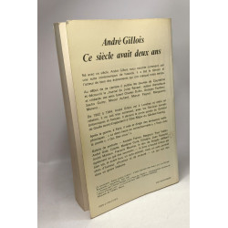 Ce siècle avait deux ans