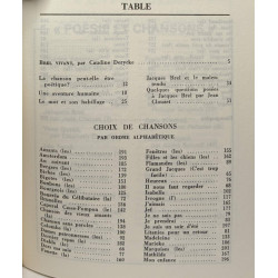 Jacques Brel précédé de Brel vivant par Claudine Derycke - édition...