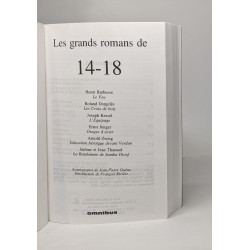 14-18: Coffrets en 2 volumes : Les grands romans de 14-18 , 14-18...
