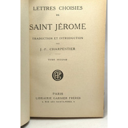 Lettres choisies de Saint Jérôme - traduction et introduction par...
