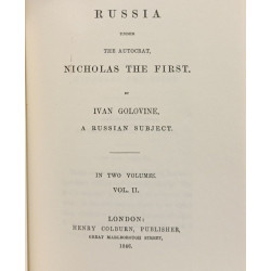 Russia under the autocrat Nicholas the first - (Two volumes in one...