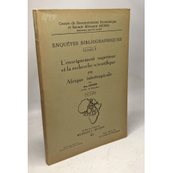 L'enseignement supérieur et la recherche scientifique en Afrique...
