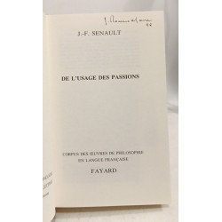 De l'usage des passions (1641)
