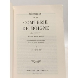 Mémoires de la Comtesse de Boigne neé d'Osmond - récits d'une...