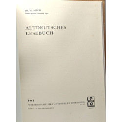 Hilfsbuch zum altdeutschen lesebuch + Altdeutsches Lesebuch -...