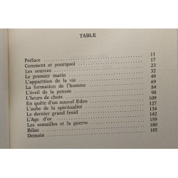 La génèse et la préhistoire