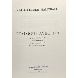 Dialogue avec toi - avec un frontispice de Yvon Blomme et sept...