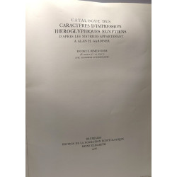 Catalogue des caractères d'impression hiéroglyphiques égyptiens...