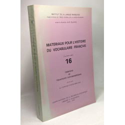 Datations et documents lexicographiques - Magériaux pour...
