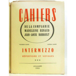 Cahiers de la compagnie Madeleine Renaud Jean Louis Barraud...