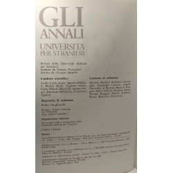 Gli annali - universita per stranieri N°13 - luglio-dicembre 1989...