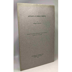 Antony's funeral speech - Classical Philology VOLUME 9 N°5 pp. 127-148