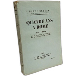 Quatre ans à Rome 1921-1926. Fin du pontificat de Benoit XV Pie...