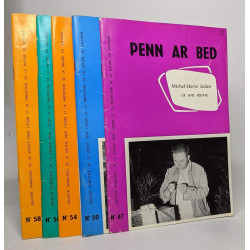 Lot de 5 numéros de "Pen ar bed": n°47 / n°50 / n°54 / n°56 / n°58...