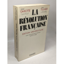 La révolution francaise édition universitaire - avec bibliographie...