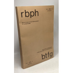 Revue belge de philologie et d'Histoire - recueil trimestriel -...