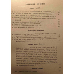 Revue belge de philologie et d'Histoire - recueil trimestriel -...