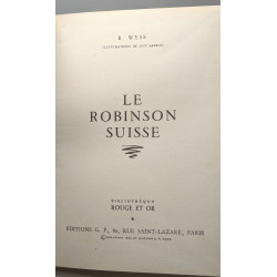 Le Robinson Suisse - illustrations de Guy Sabran / collection Roug...