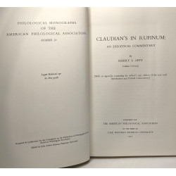 Claudian's "In Rufinum": An Exegetical Commentary | philological...