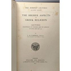 The higher aspects of greek religion / The hibbert lectures