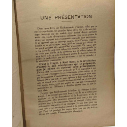 Krishnamurti - cette présentation rédigée par l'auteur n'est pas...