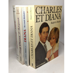 4 Livres autour de la famille royale britannique: Charles et Diana...