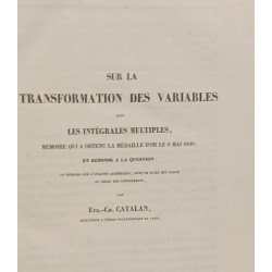 Sur la transformation des variables - académie royale tome XIV