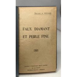 Faux diamant et perle fine