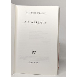 À l'Absente