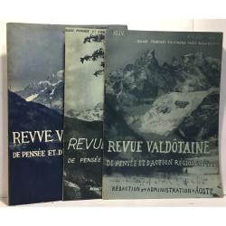 Revue Valdôtaine de pensée et d'action régionalistes - 3 volumes:...