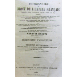 Dictionnaire de droit de l'empire français augmenté d'un...