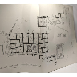 La terrasse des lions le Létoon et le monument de granit à Délos...