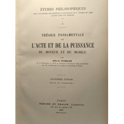 Théorie fondamentale de l'acte et de la puissance du moteur et du...