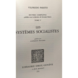 Les systèmes socialistes - oeuvres complètes TOME V