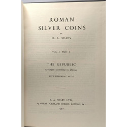 Roman silver coins VOL. I Part 1. The Republic + VOL.II Part 1....