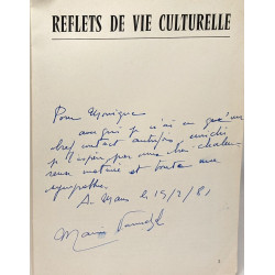 Reflets de la vie culturelle (avec hommage de l'auteur) préface de...