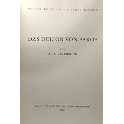 Das delion von paros - deutsches archäologisches institut