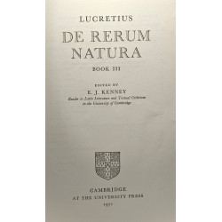 Lucretius: De Rerum Natura Book 3 - Cambridge Greek and Latin Classics