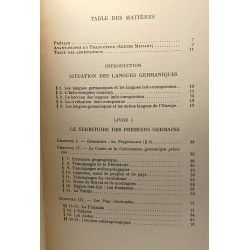 Les anciens germains - introduction à l'étude des langues et des...