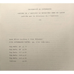 Cahiers de l'institut du Moyen-Age grec et latin n°6 ---...