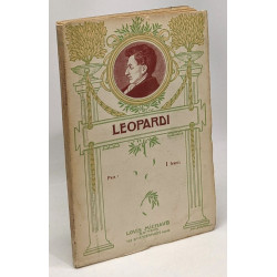 Leopardi - notice biographique et bibliographique par Alphonse...