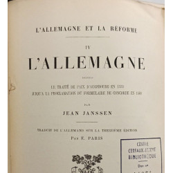 L'Allemagne et la réforme - TOME IV (1895) V (1899) et VII (1906)