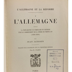 L'Allemagne et la réforme - TOME IV (1895) V (1899) et VII (1906)