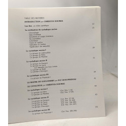 Art des Cyclades - Europalia 1982 marbres poterie et métal du 3e...