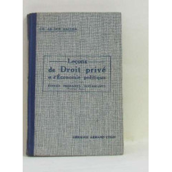Leçons de droit privé et d'économie politique écoles primaires...