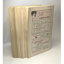 Le monde des oiseaux - Revue mensuelle - 11 numéros: 1964...