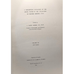 Merton Papyri VOLUME III / institute of classical studies -...