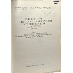 Publications of the joint arabic-polish anthropological expedition...