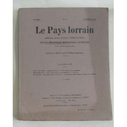 Le pays lorrrain n°11 - revue régioinale mensuelle illustrée